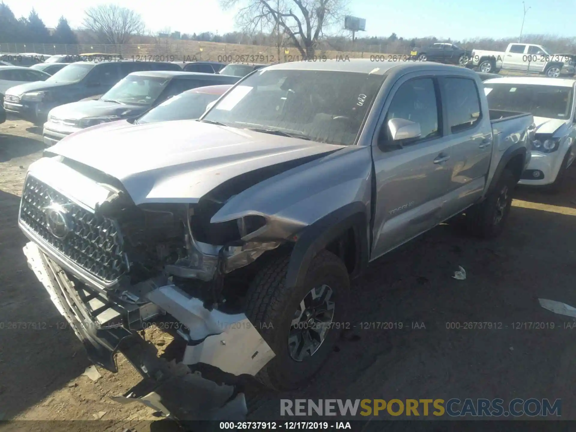 2 Photograph of a damaged car 3TMCZ5AN6KM207762 TOYOTA TACOMA 2019