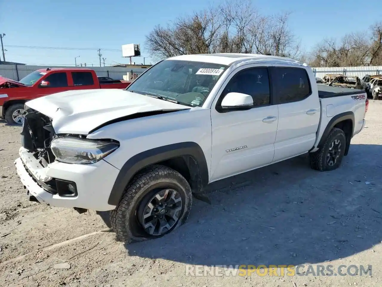 1 Photograph of a damaged car 3TMCZ5AN6KM209558 TOYOTA TACOMA 2019