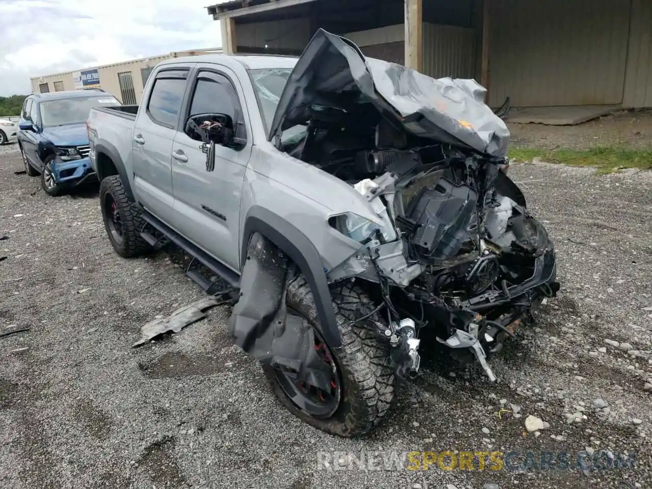 1 Photograph of a damaged car 3TMCZ5AN6KM213982 TOYOTA TACOMA 2019