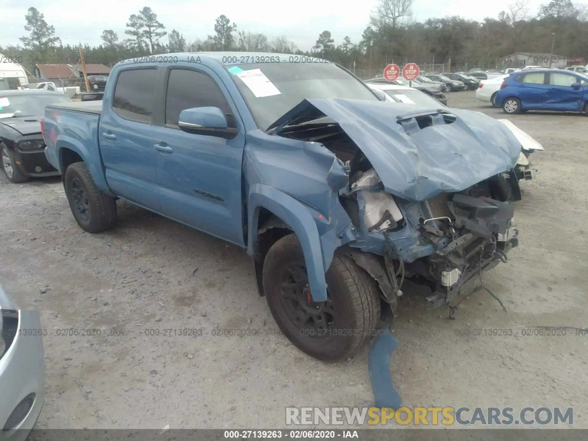 1 Photograph of a damaged car 3TMCZ5AN6KM214159 TOYOTA TACOMA 2019