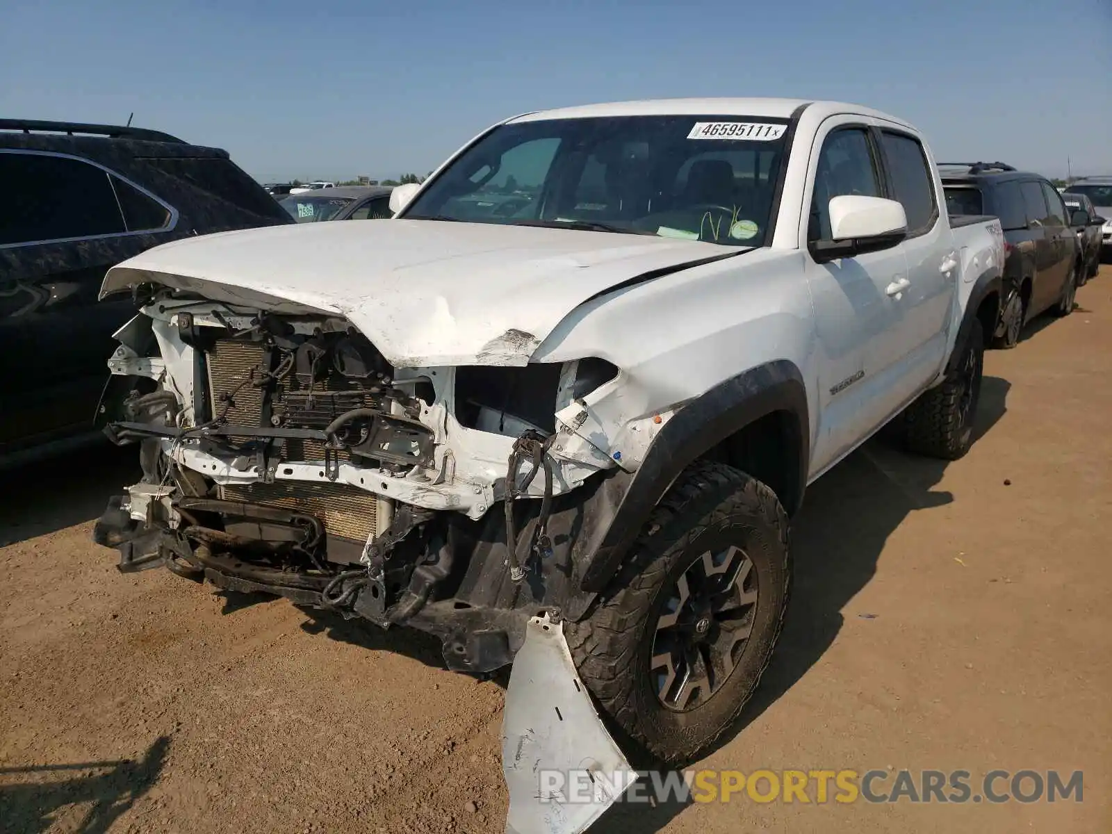 2 Photograph of a damaged car 3TMCZ5AN6KM215604 TOYOTA TACOMA 2019