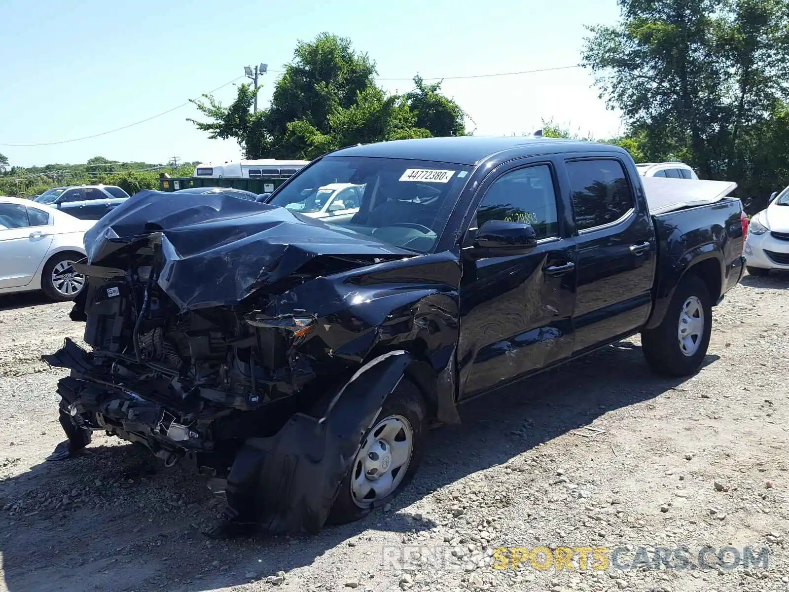 2 Photograph of a damaged car 3TMCZ5AN6KM217255 TOYOTA TACOMA 2019