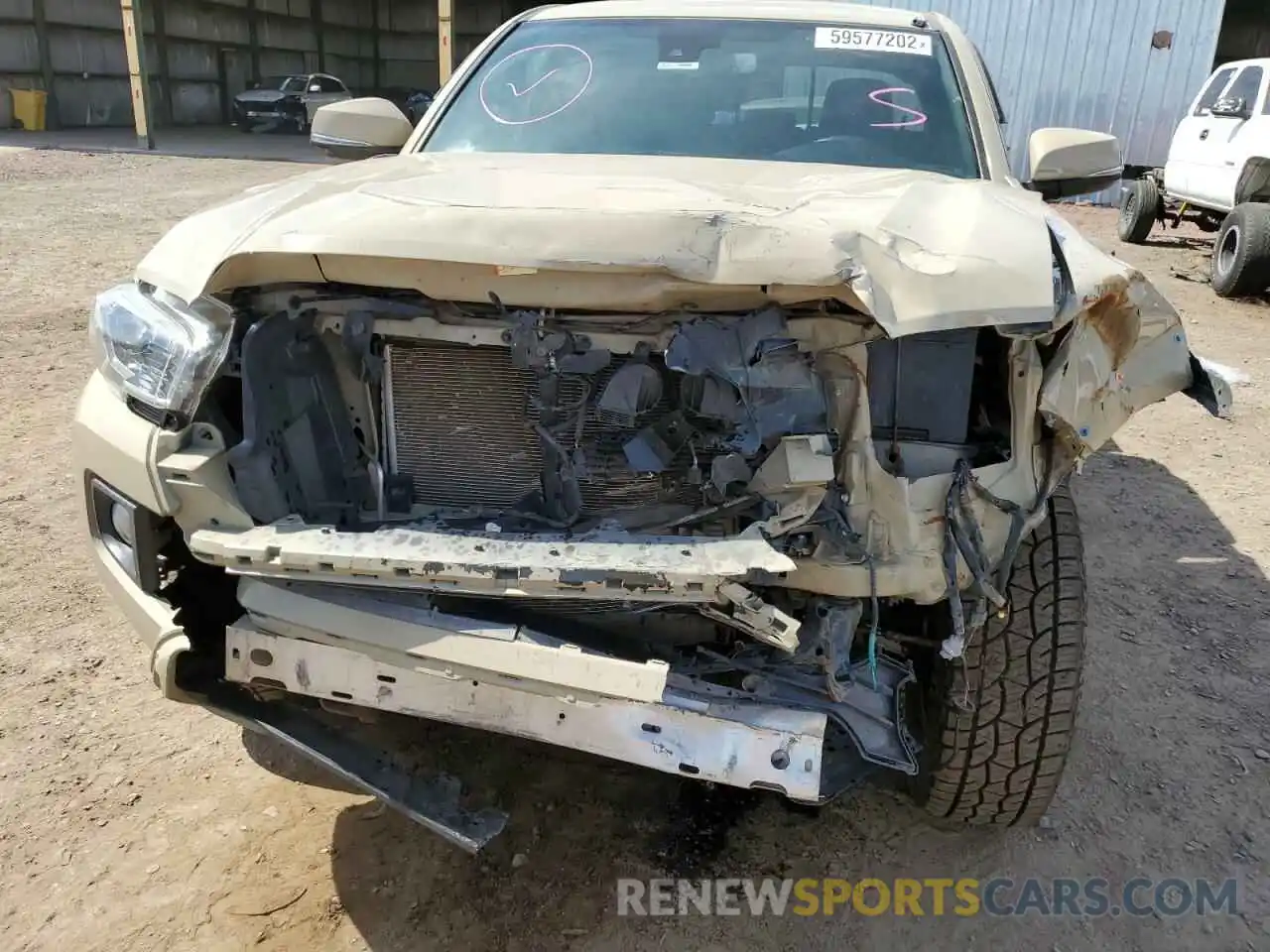 9 Photograph of a damaged car 3TMCZ5AN6KM221760 TOYOTA TACOMA 2019