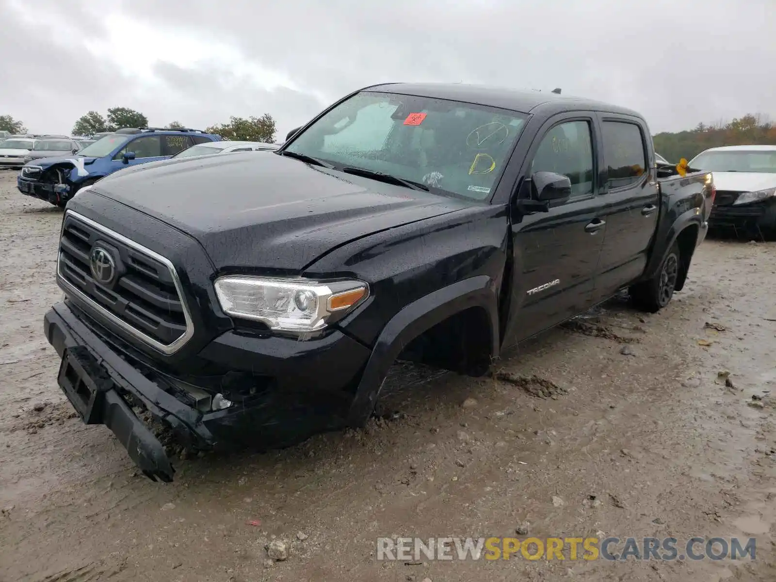 2 Photograph of a damaged car 3TMCZ5AN6KM222746 TOYOTA TACOMA 2019