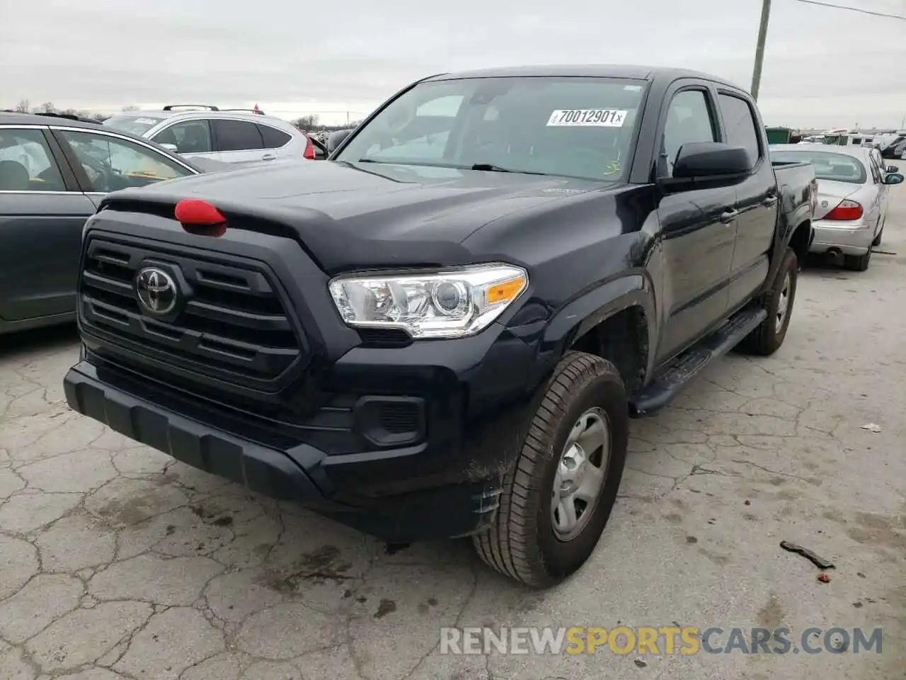 2 Photograph of a damaged car 3TMCZ5AN6KM224867 TOYOTA TACOMA 2019