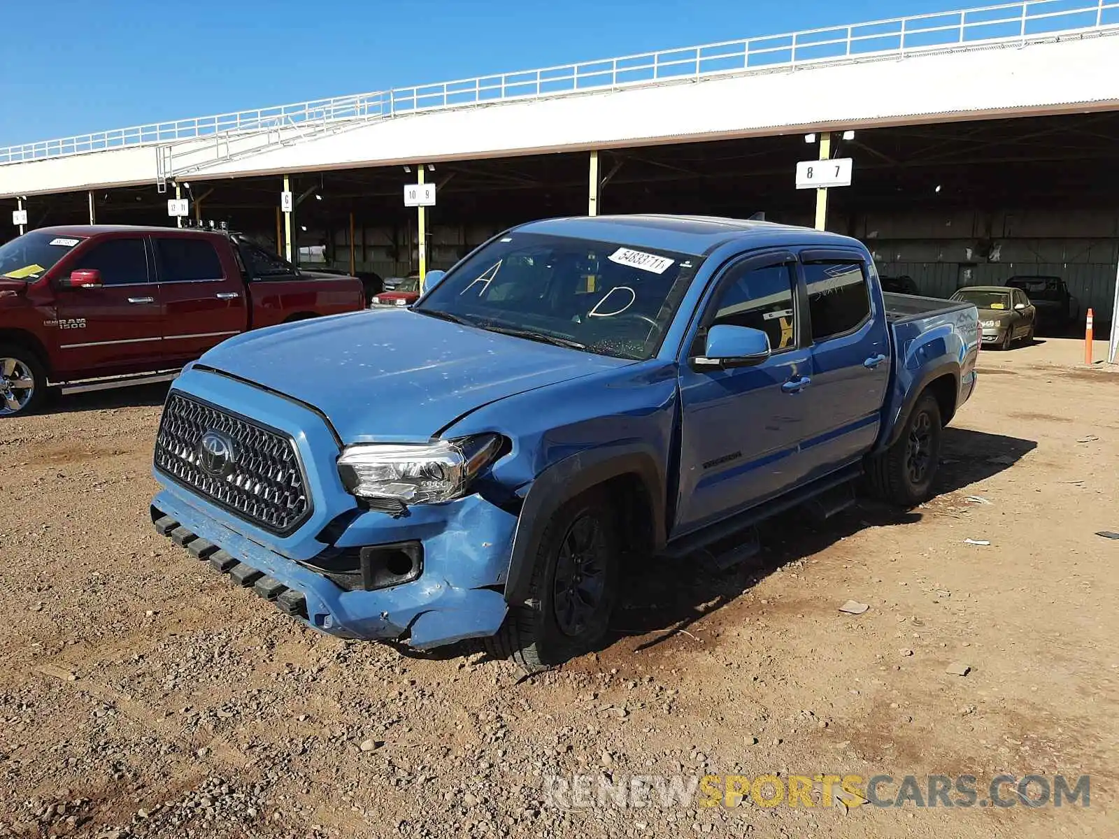 2 Photograph of a damaged car 3TMCZ5AN6KM230149 TOYOTA TACOMA 2019