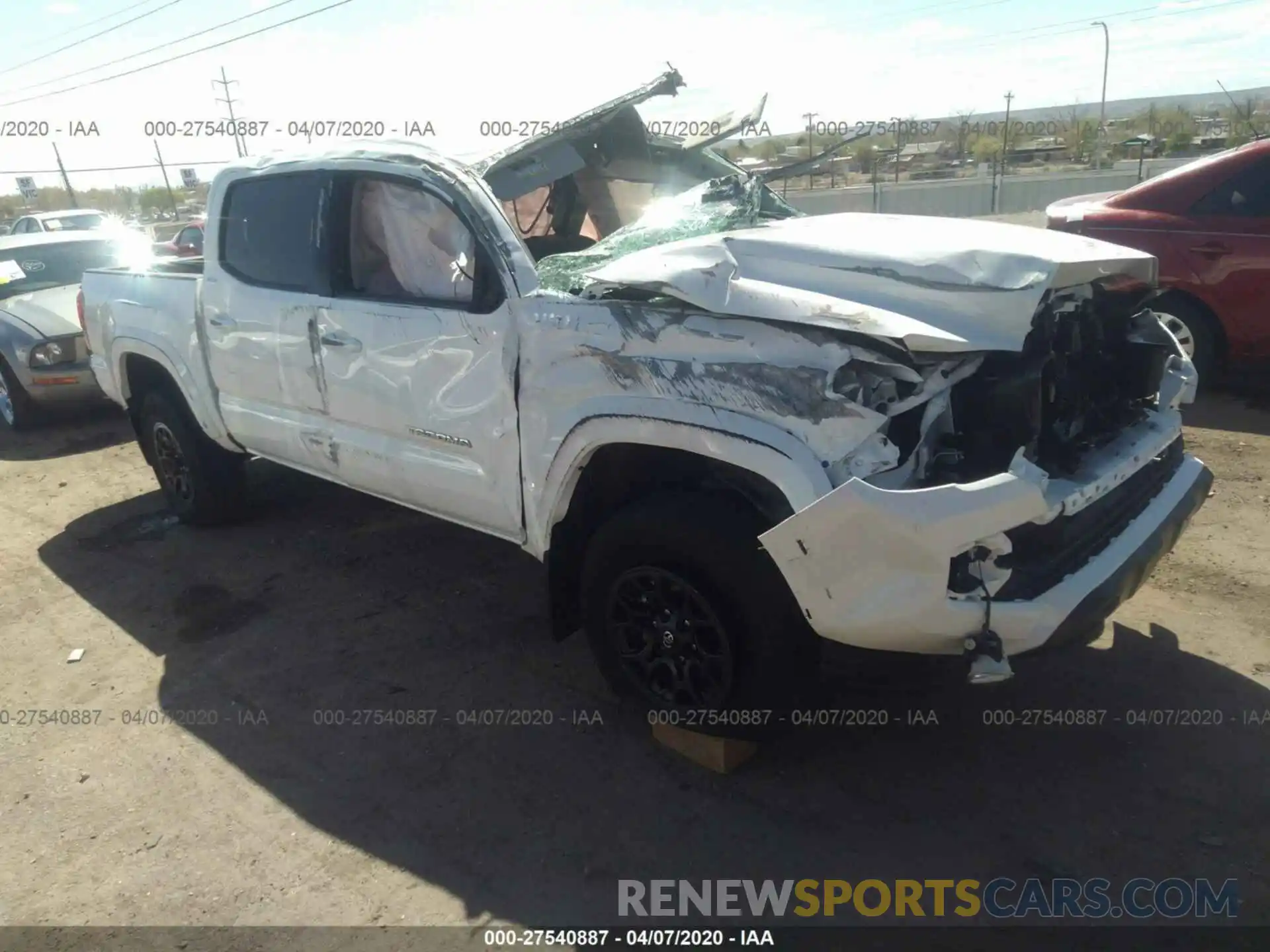 1 Photograph of a damaged car 3TMCZ5AN6KM230667 TOYOTA TACOMA 2019