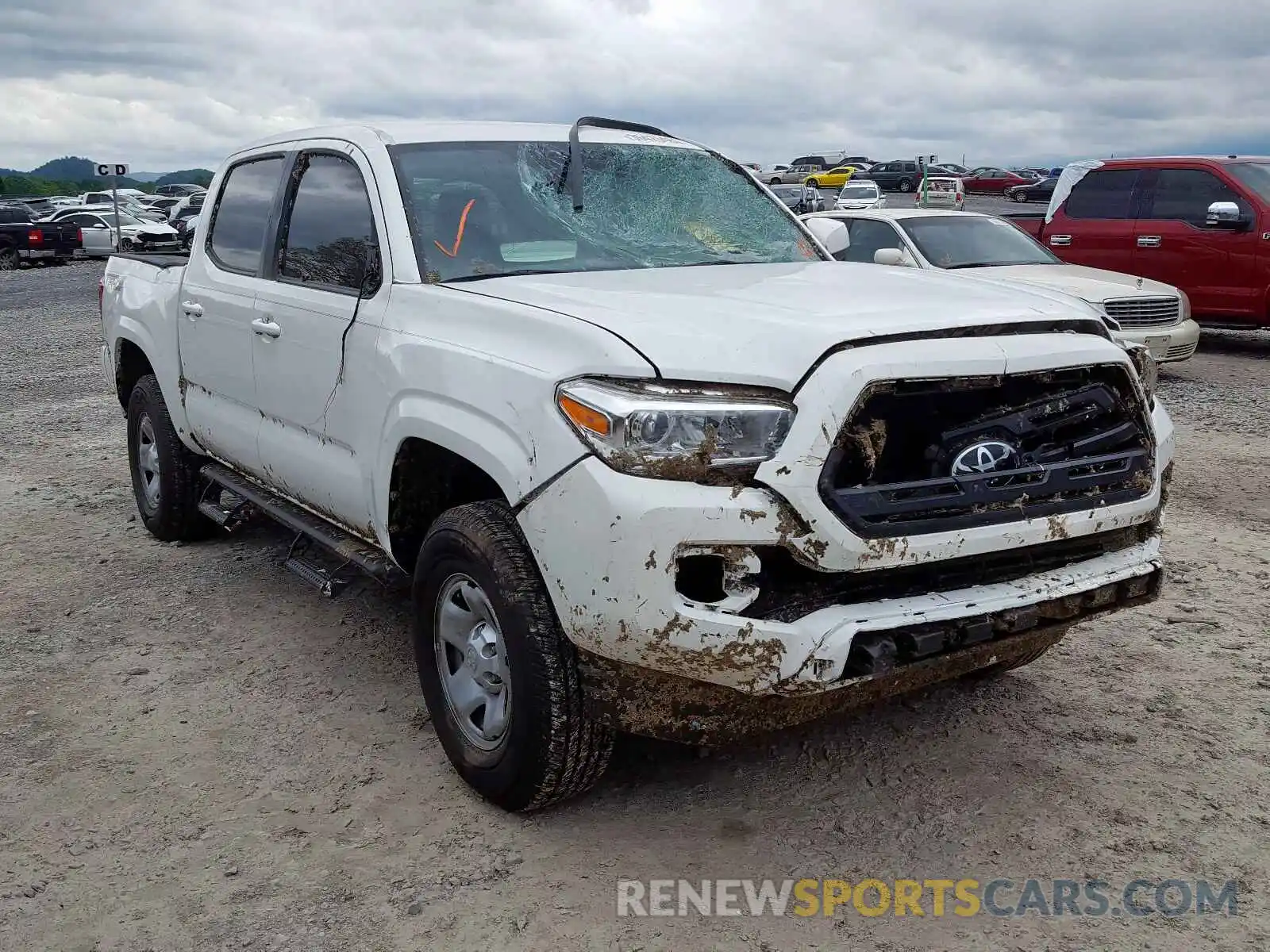 1 Photograph of a damaged car 3TMCZ5AN6KM230751 TOYOTA TACOMA 2019