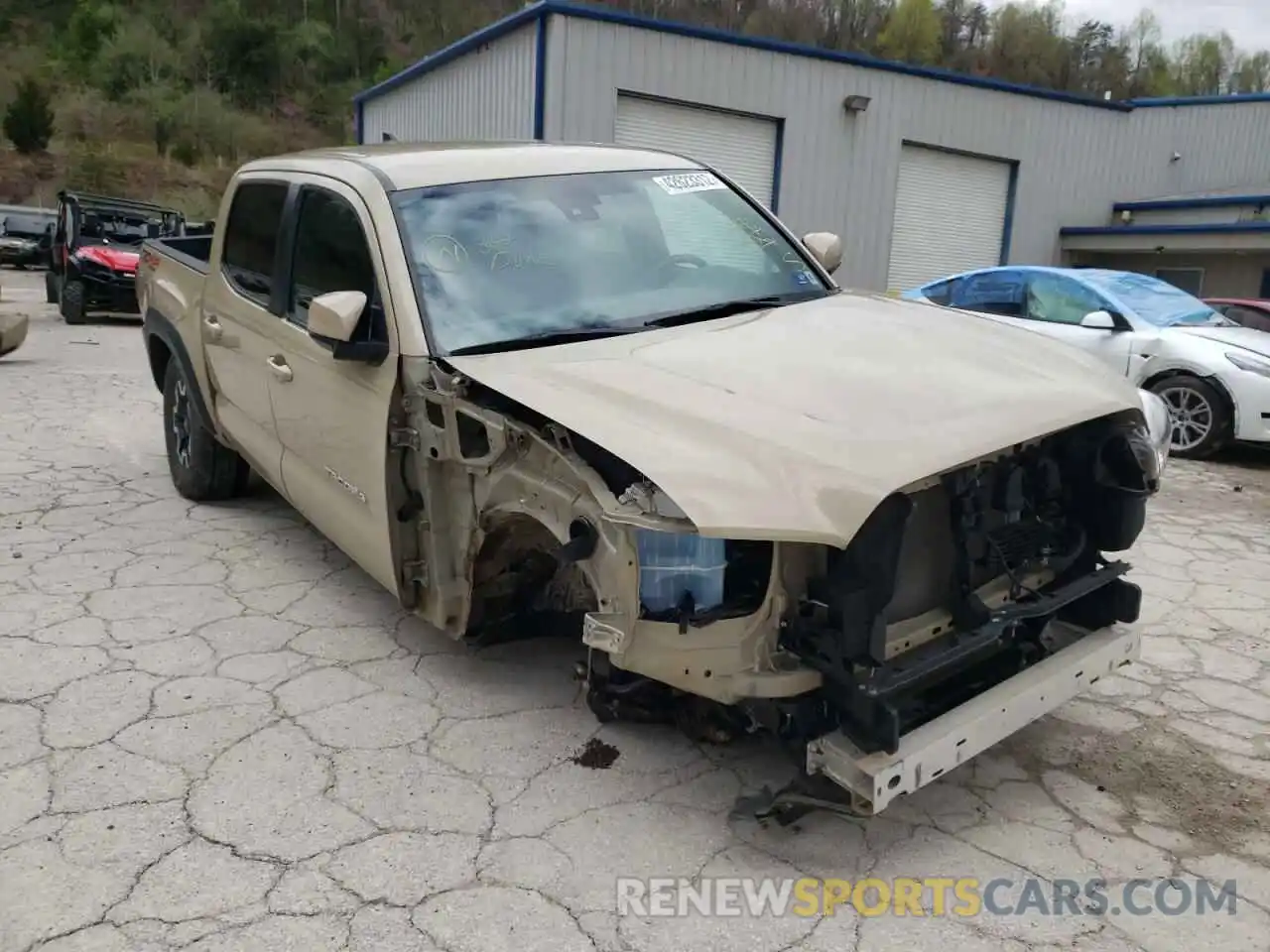 1 Photograph of a damaged car 3TMCZ5AN6KM232273 TOYOTA TACOMA 2019