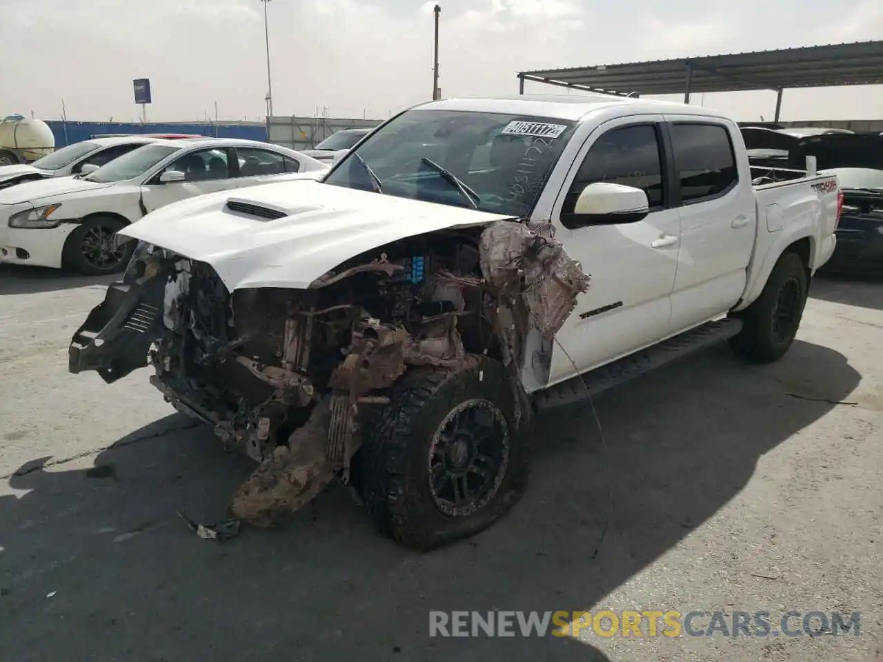 2 Photograph of a damaged car 3TMCZ5AN6KM232497 TOYOTA TACOMA 2019