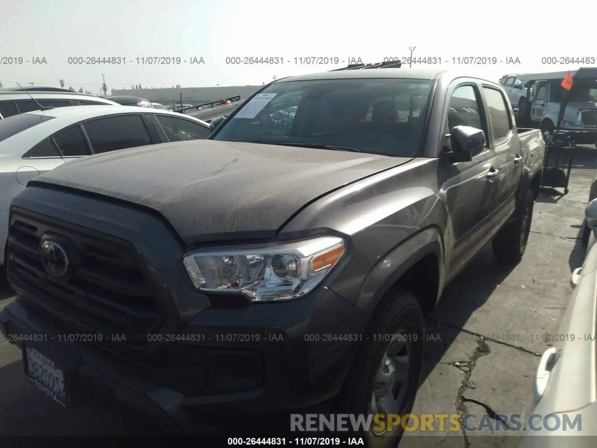 2 Photograph of a damaged car 3TMCZ5AN6KM232919 TOYOTA TACOMA 2019