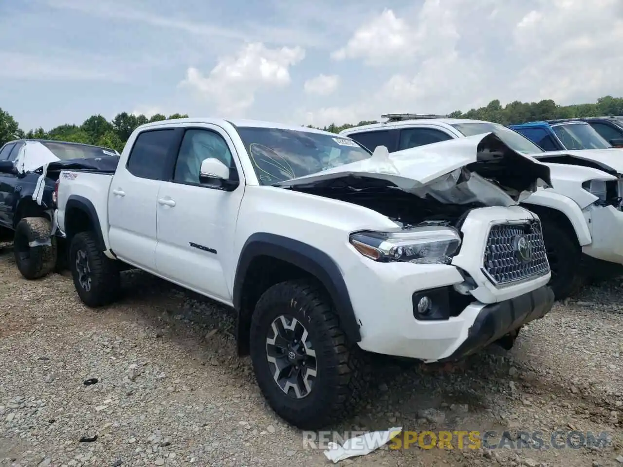 1 Photograph of a damaged car 3TMCZ5AN6KM236100 TOYOTA TACOMA 2019