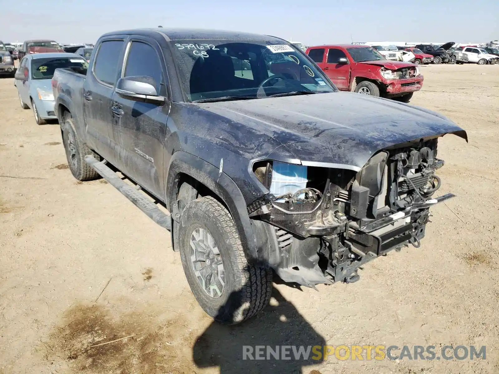 1 Photograph of a damaged car 3TMCZ5AN6KM238932 TOYOTA TACOMA 2019