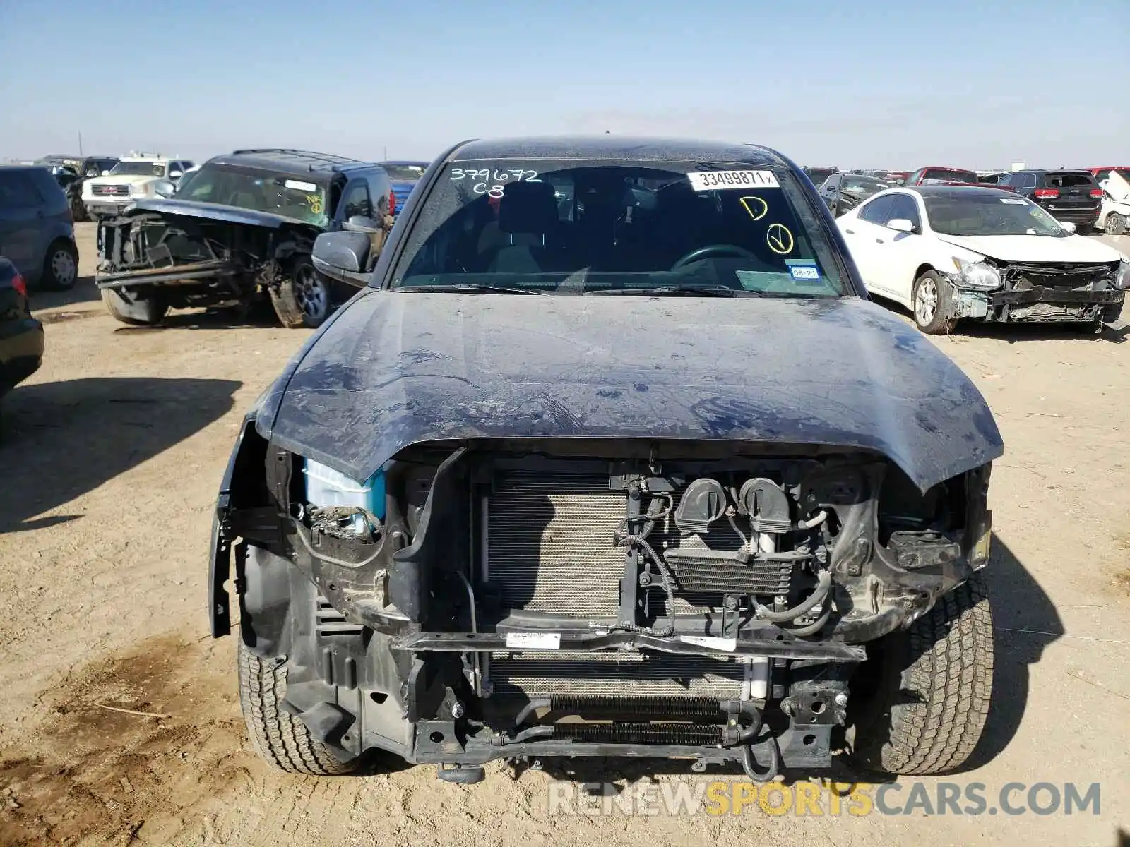 9 Photograph of a damaged car 3TMCZ5AN6KM238932 TOYOTA TACOMA 2019