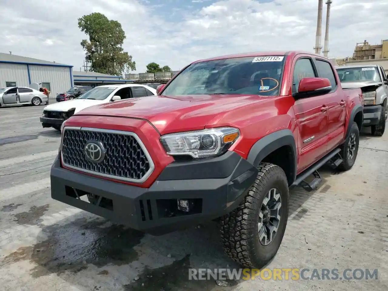 2 Photograph of a damaged car 3TMCZ5AN6KM239272 TOYOTA TACOMA 2019