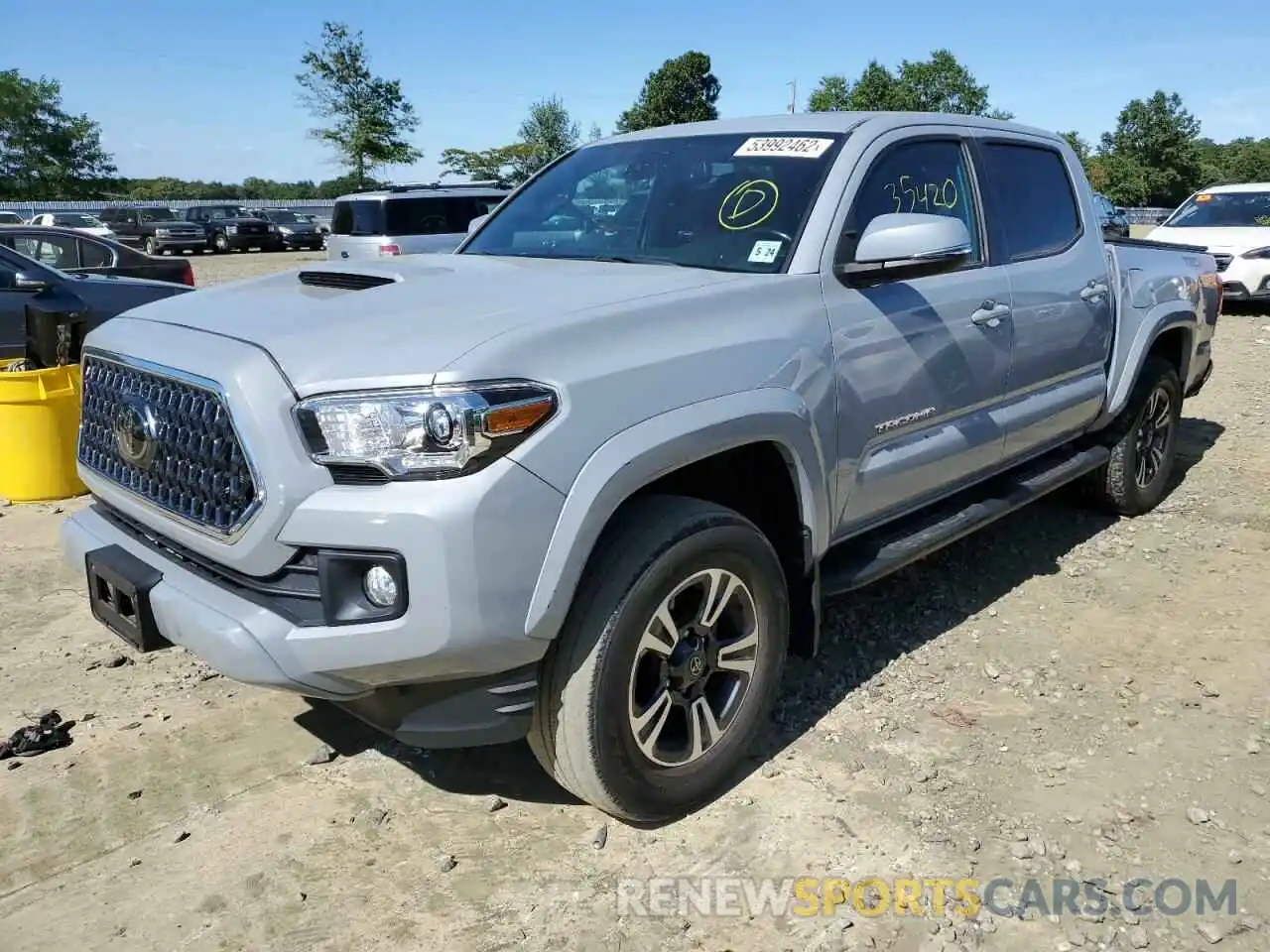 2 Photograph of a damaged car 3TMCZ5AN6KM248411 TOYOTA TACOMA 2019