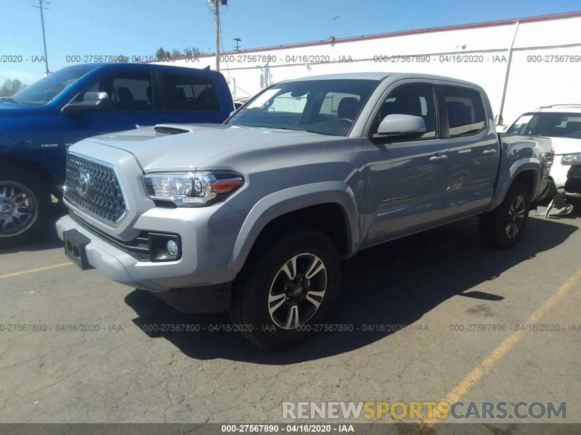 2 Photograph of a damaged car 3TMCZ5AN6KM249915 TOYOTA TACOMA 2019