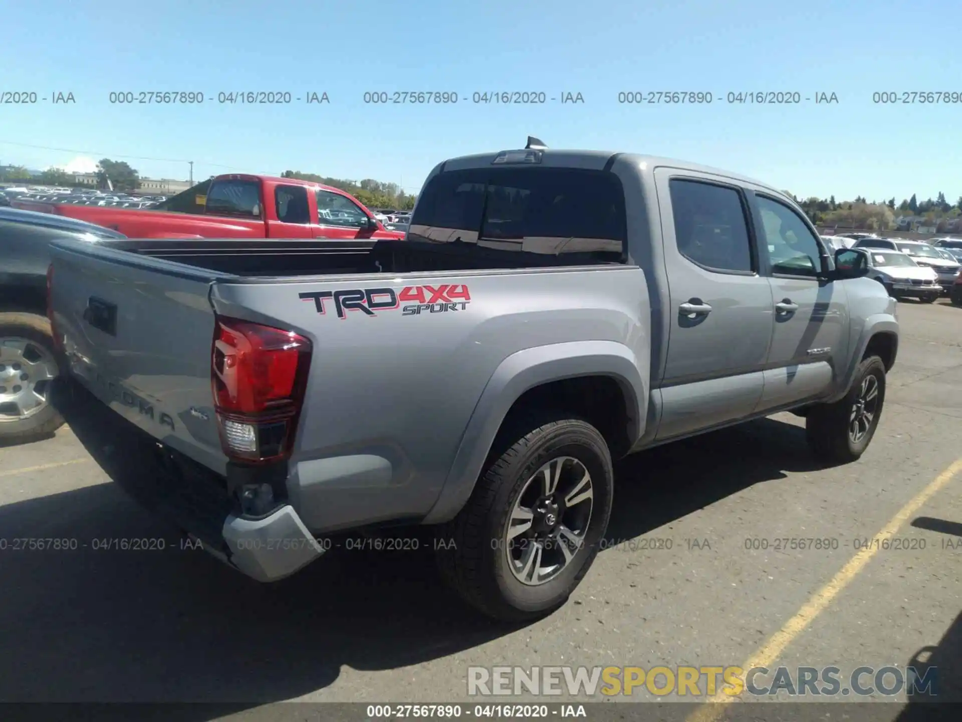 4 Photograph of a damaged car 3TMCZ5AN6KM249915 TOYOTA TACOMA 2019