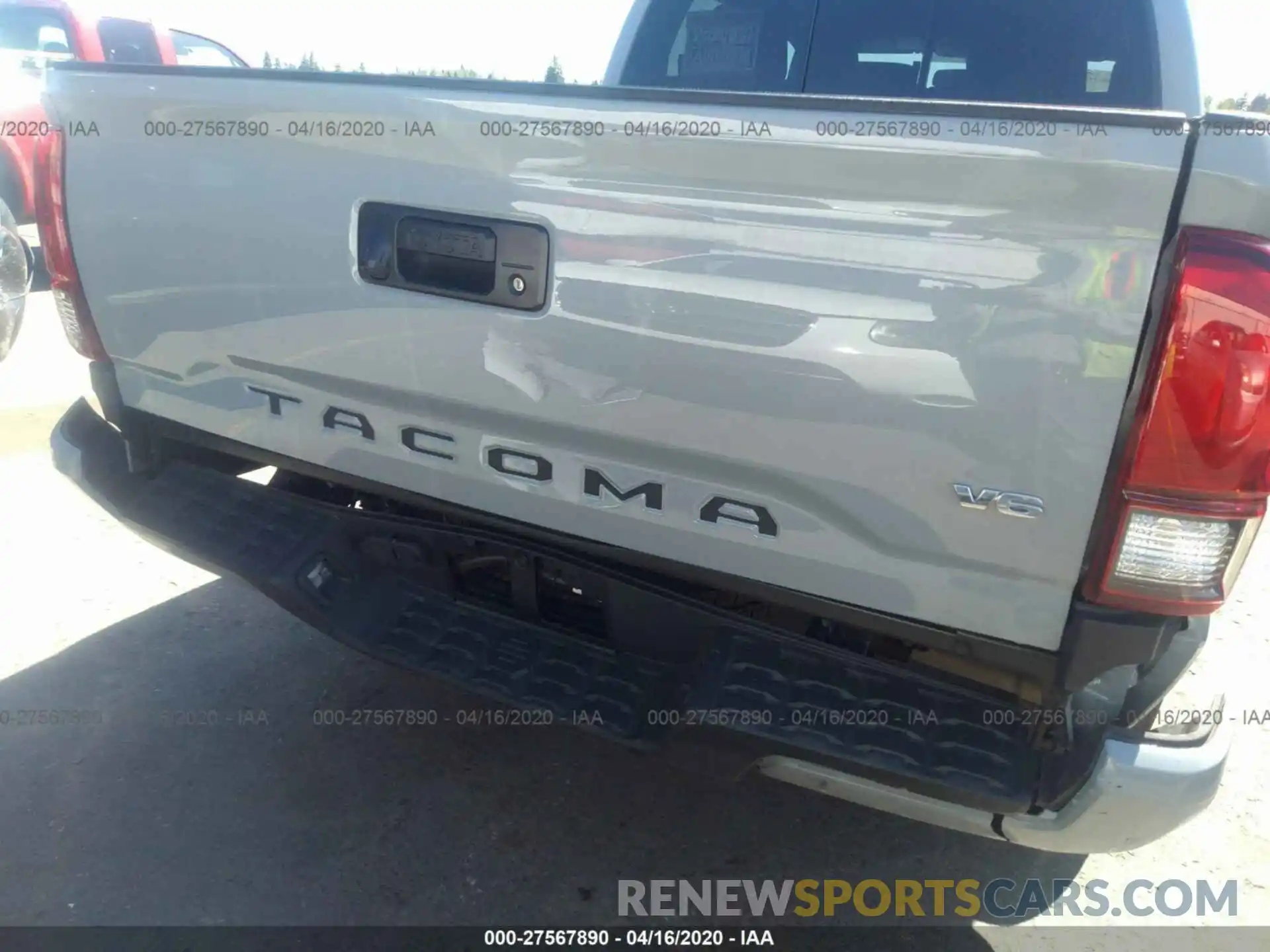 6 Photograph of a damaged car 3TMCZ5AN6KM249915 TOYOTA TACOMA 2019