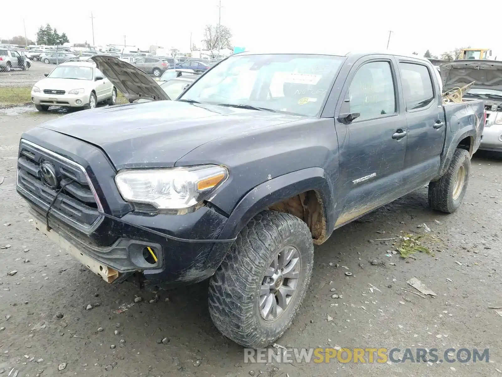 2 Photograph of a damaged car 3TMCZ5AN6KM251051 TOYOTA TACOMA 2019