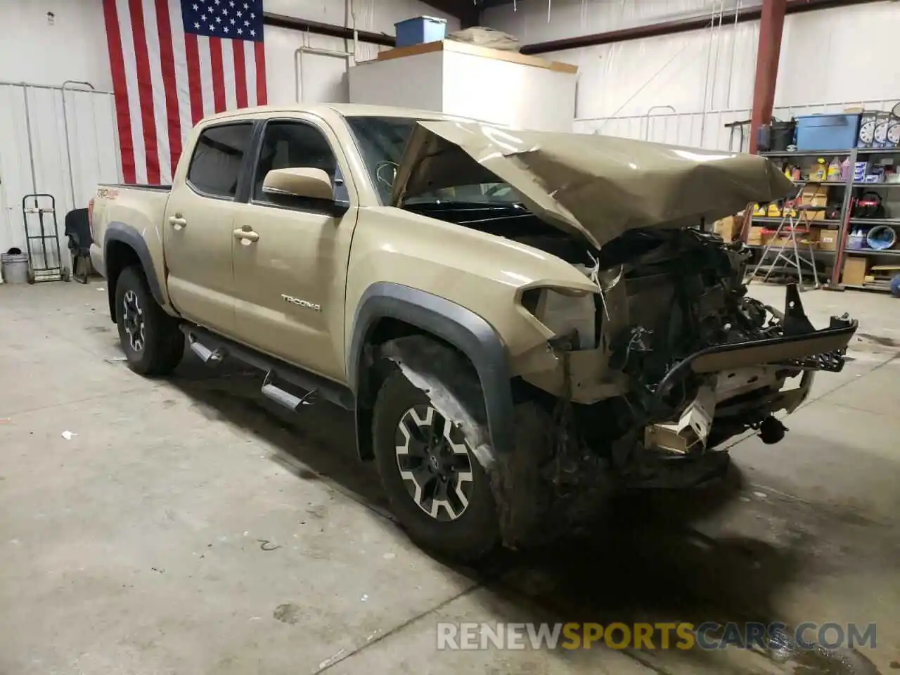 1 Photograph of a damaged car 3TMCZ5AN6KM260395 TOYOTA TACOMA 2019