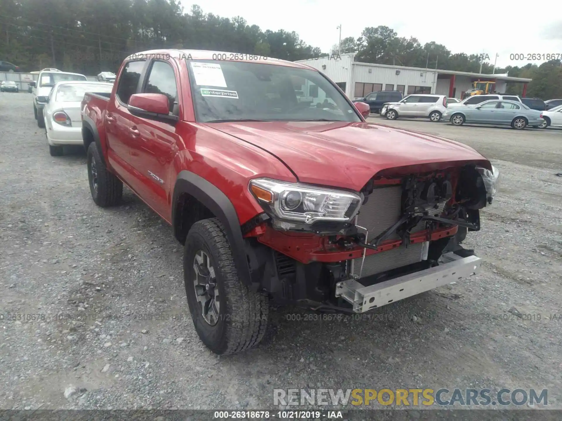 1 Photograph of a damaged car 3TMCZ5AN6KM261465 TOYOTA TACOMA 2019