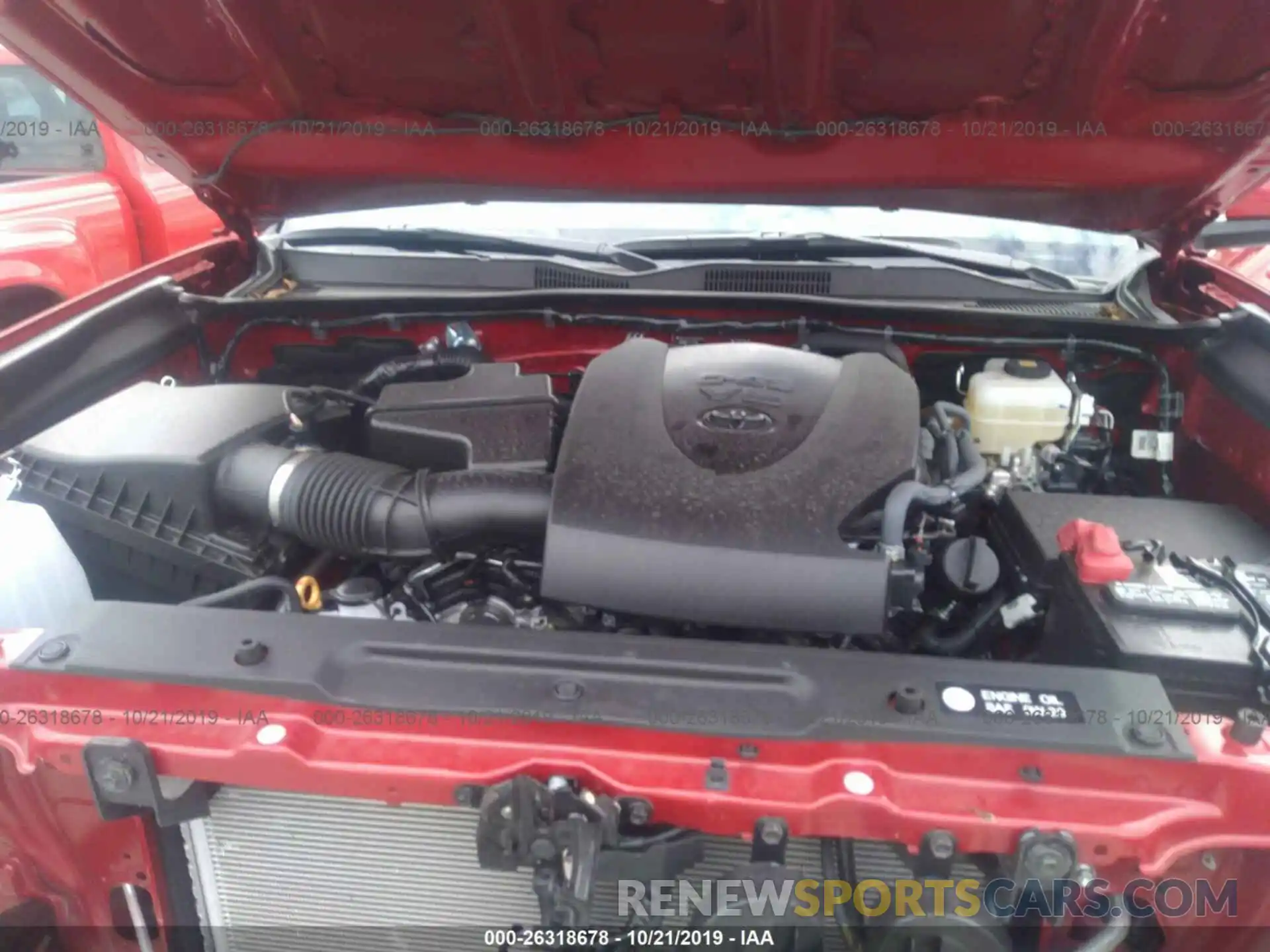 10 Photograph of a damaged car 3TMCZ5AN6KM261465 TOYOTA TACOMA 2019