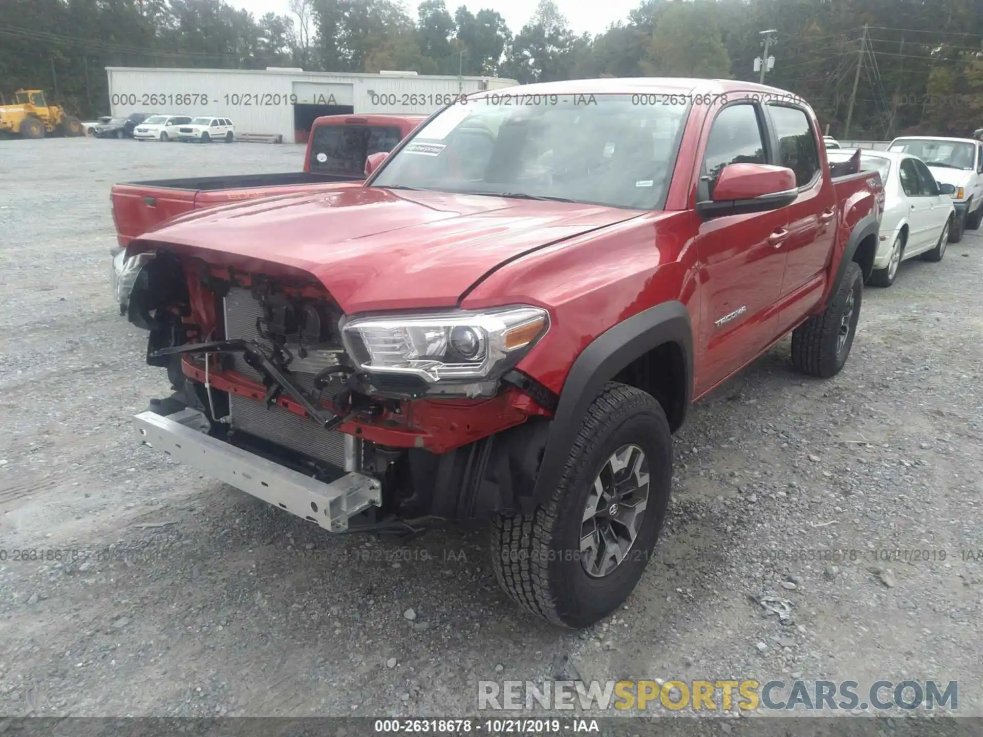 2 Photograph of a damaged car 3TMCZ5AN6KM261465 TOYOTA TACOMA 2019