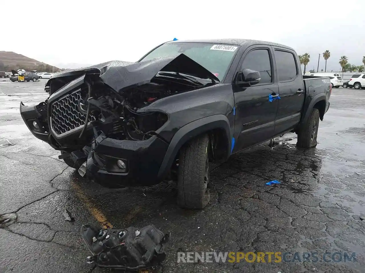 2 Photograph of a damaged car 3TMCZ5AN6KM263054 TOYOTA TACOMA 2019