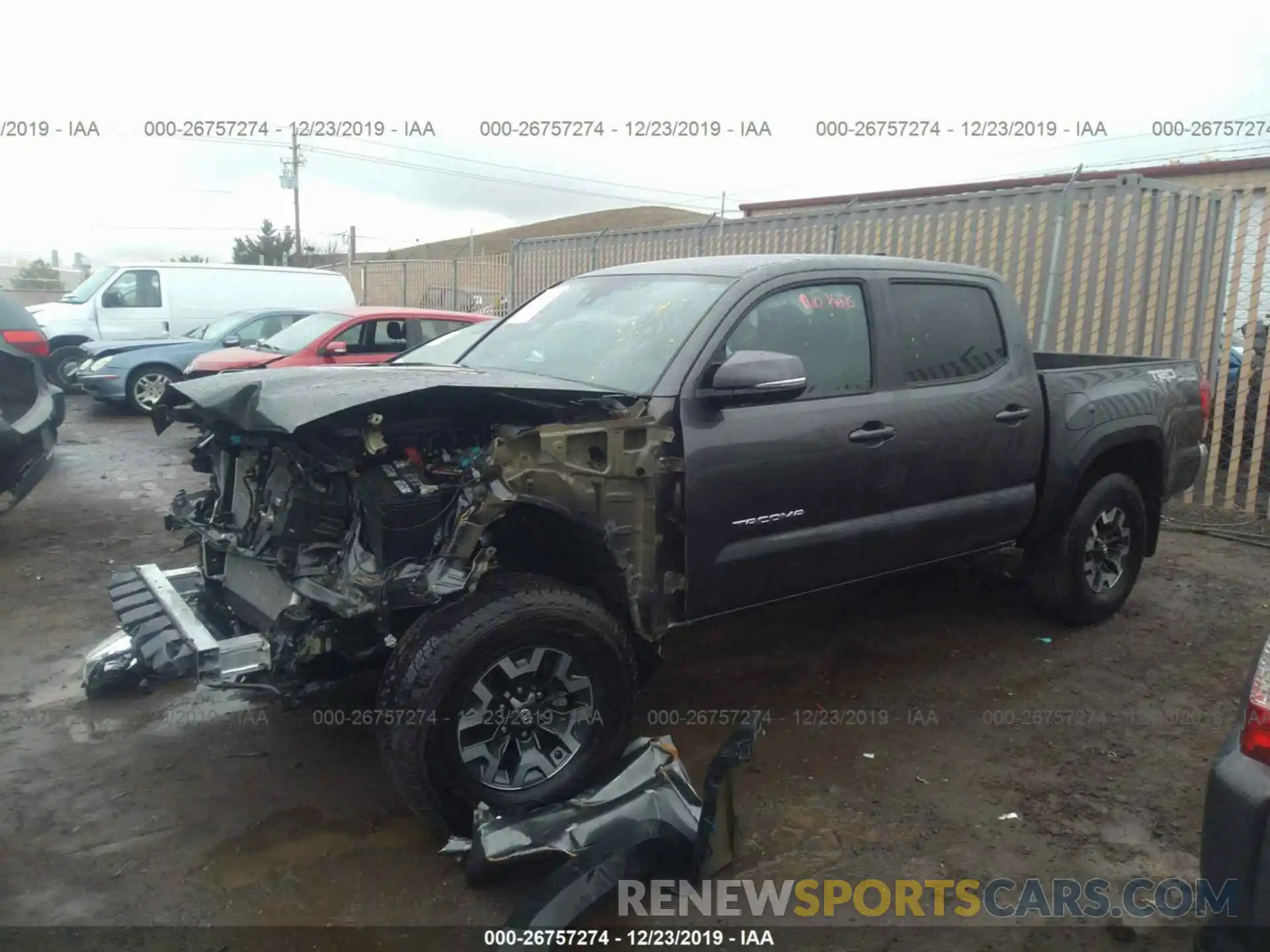 2 Photograph of a damaged car 3TMCZ5AN6KM268397 TOYOTA TACOMA 2019