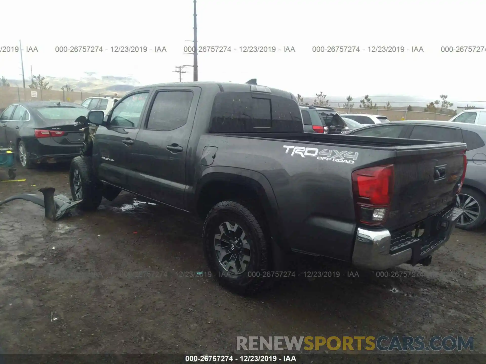 3 Photograph of a damaged car 3TMCZ5AN6KM268397 TOYOTA TACOMA 2019