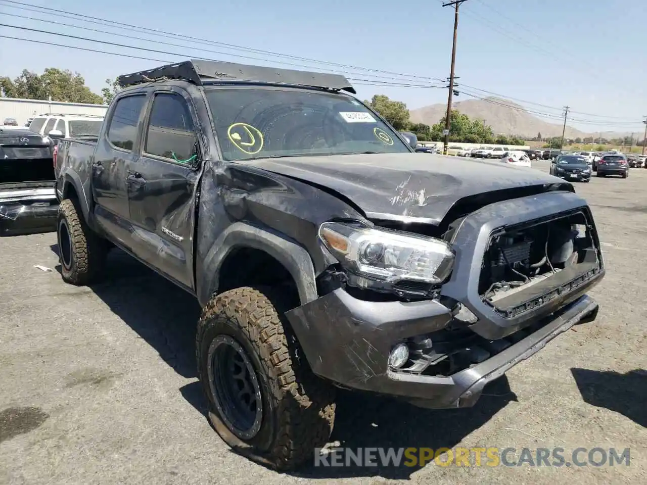 1 Photograph of a damaged car 3TMCZ5AN6KM271042 TOYOTA TACOMA 2019