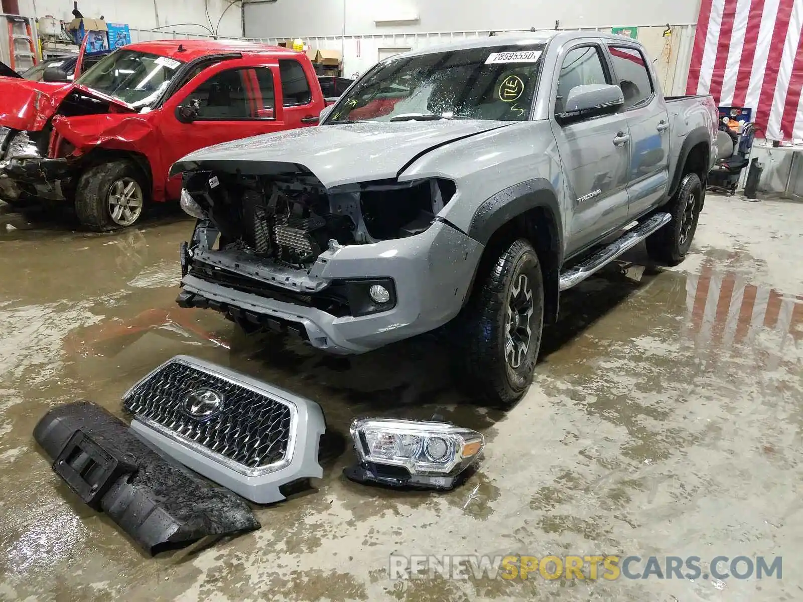 2 Photograph of a damaged car 3TMCZ5AN6KM273518 TOYOTA TACOMA 2019