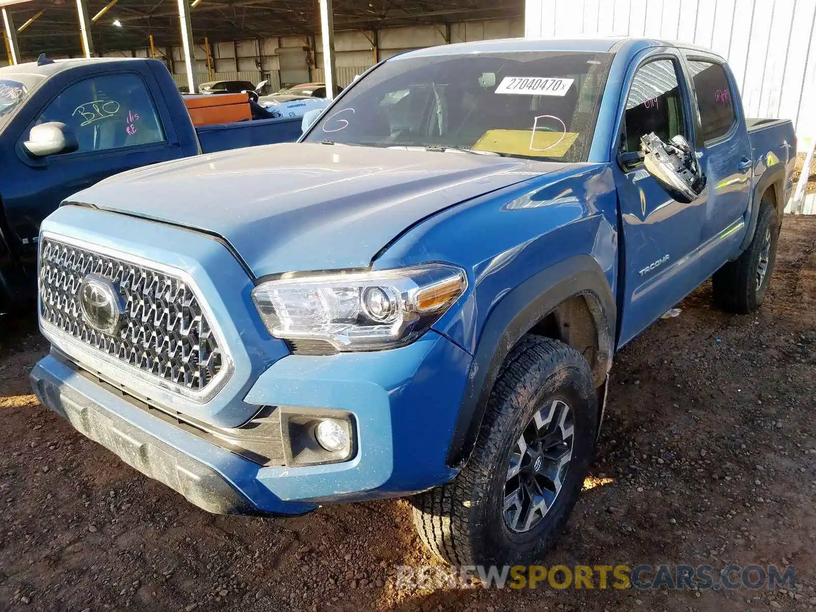 2 Photograph of a damaged car 3TMCZ5AN6KM274717 TOYOTA TACOMA 2019