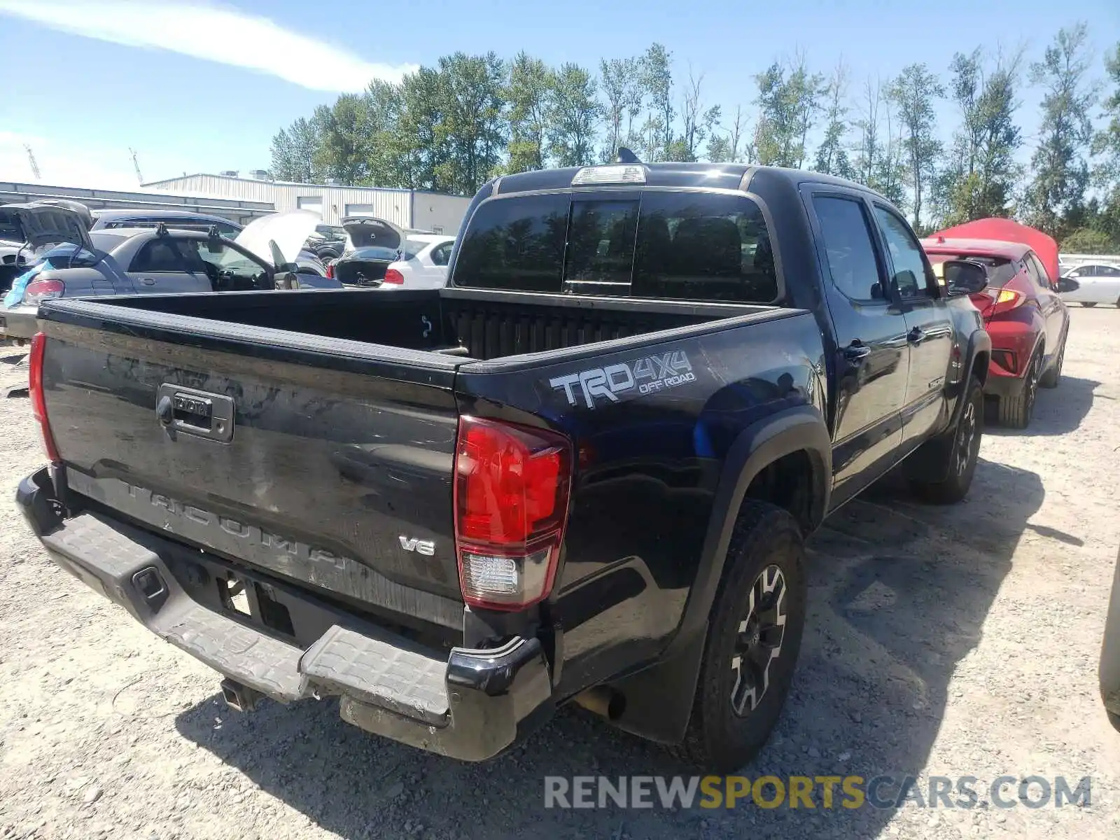 4 Photograph of a damaged car 3TMCZ5AN6KM274894 TOYOTA TACOMA 2019