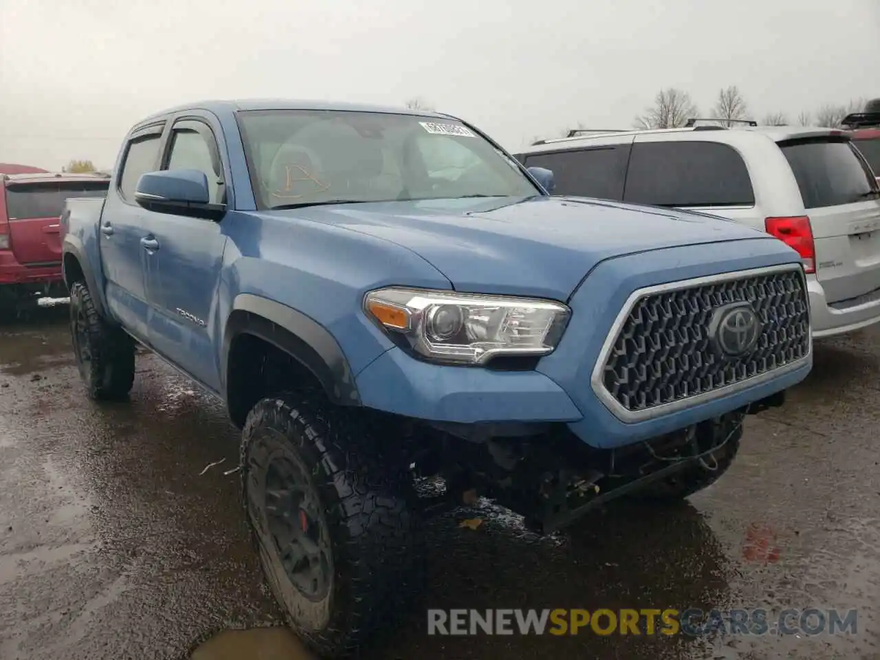 1 Photograph of a damaged car 3TMCZ5AN6KM276385 TOYOTA TACOMA 2019