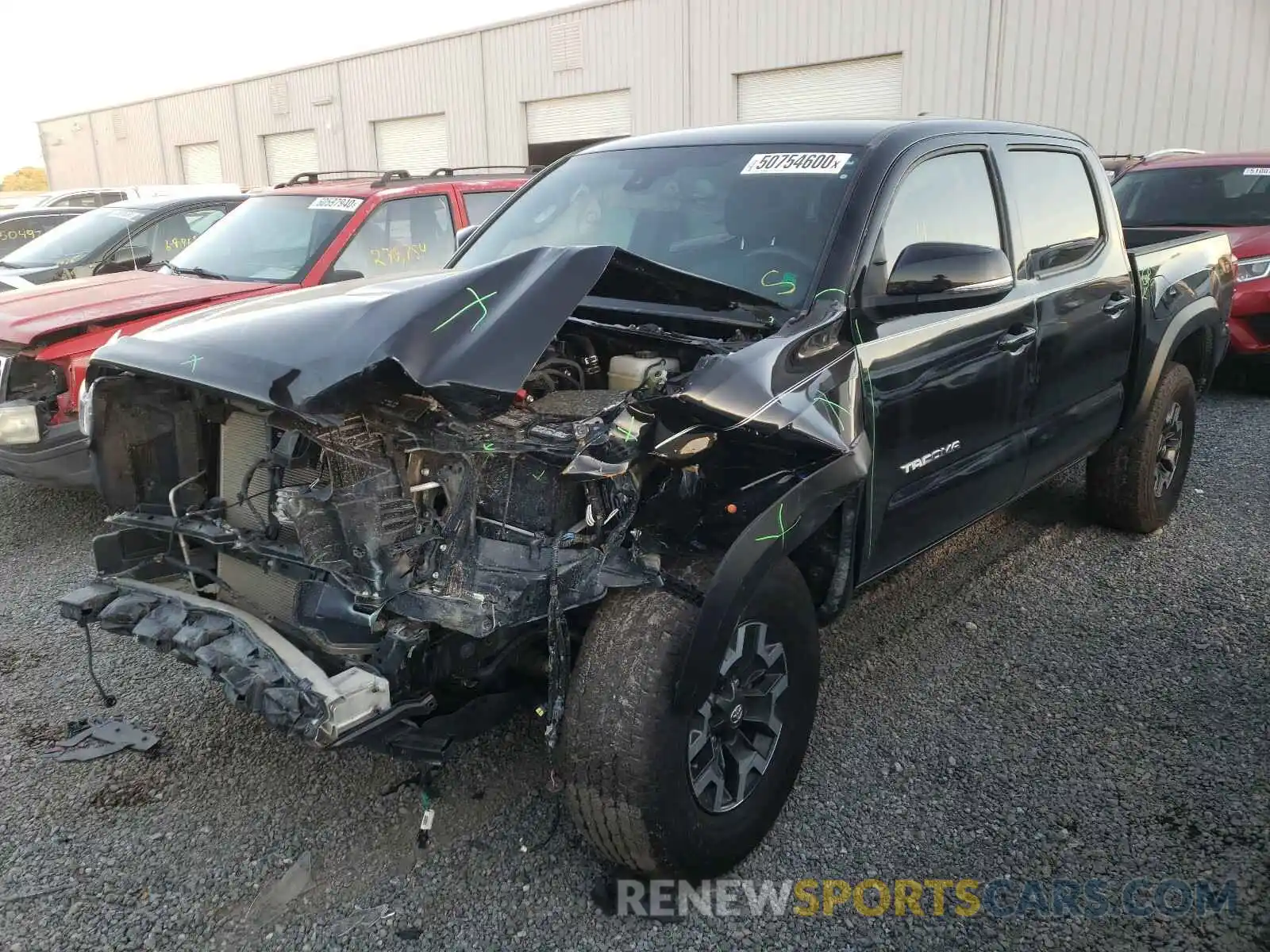 2 Photograph of a damaged car 3TMCZ5AN6KM281232 TOYOTA TACOMA 2019