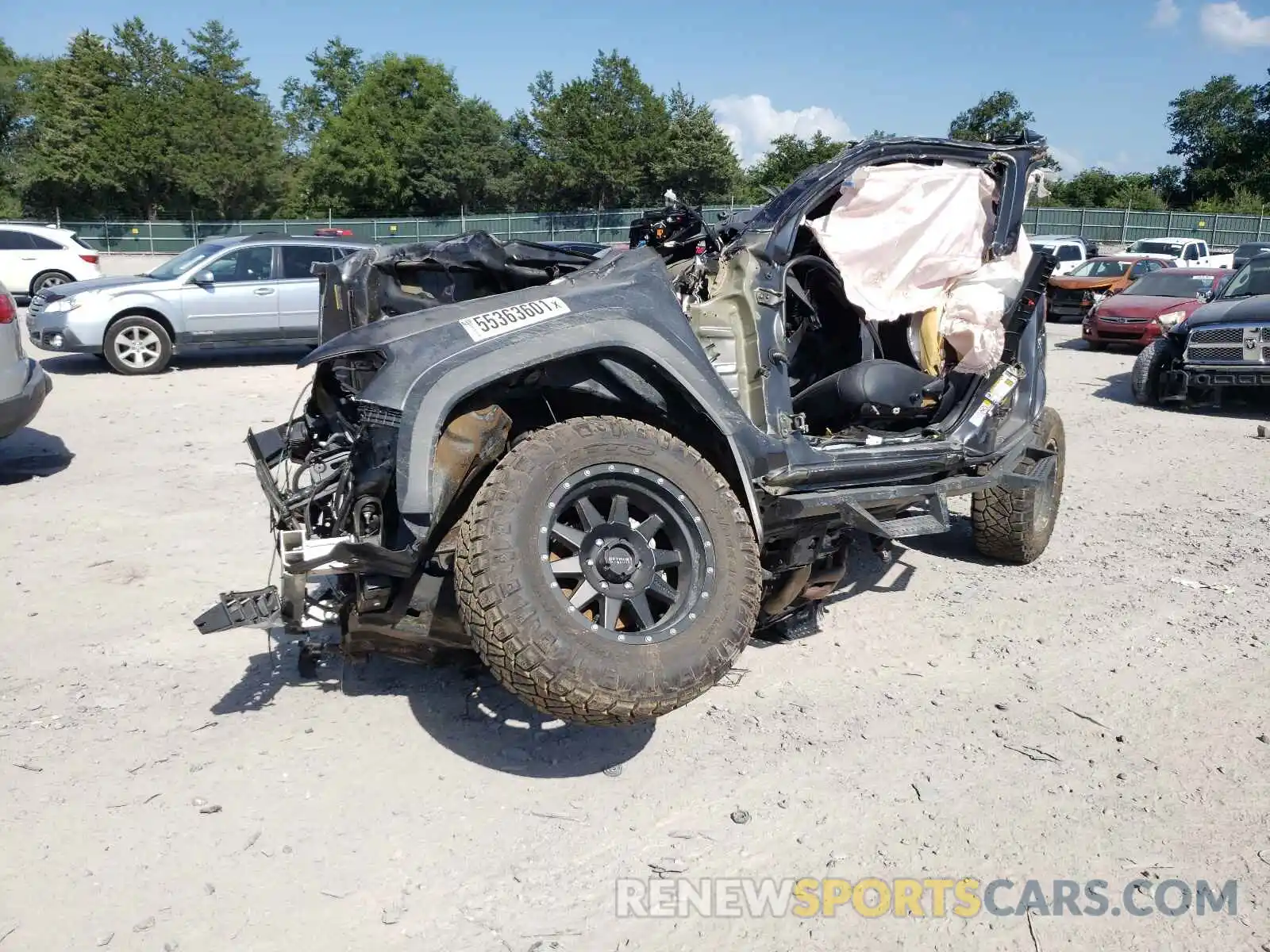 2 Photograph of a damaged car 3TMCZ5AN6KM283661 TOYOTA TACOMA 2019