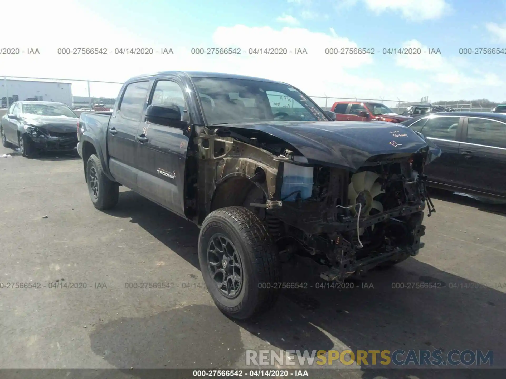 1 Photograph of a damaged car 3TMCZ5AN7KM192379 TOYOTA TACOMA 2019