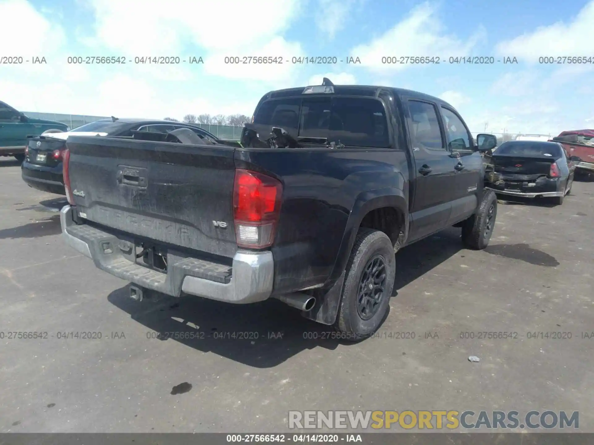 4 Photograph of a damaged car 3TMCZ5AN7KM192379 TOYOTA TACOMA 2019