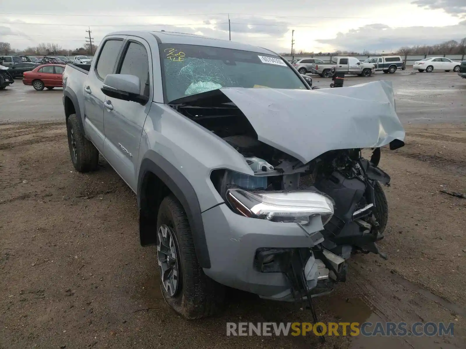 1 Photograph of a damaged car 3TMCZ5AN7KM196416 TOYOTA TACOMA 2019