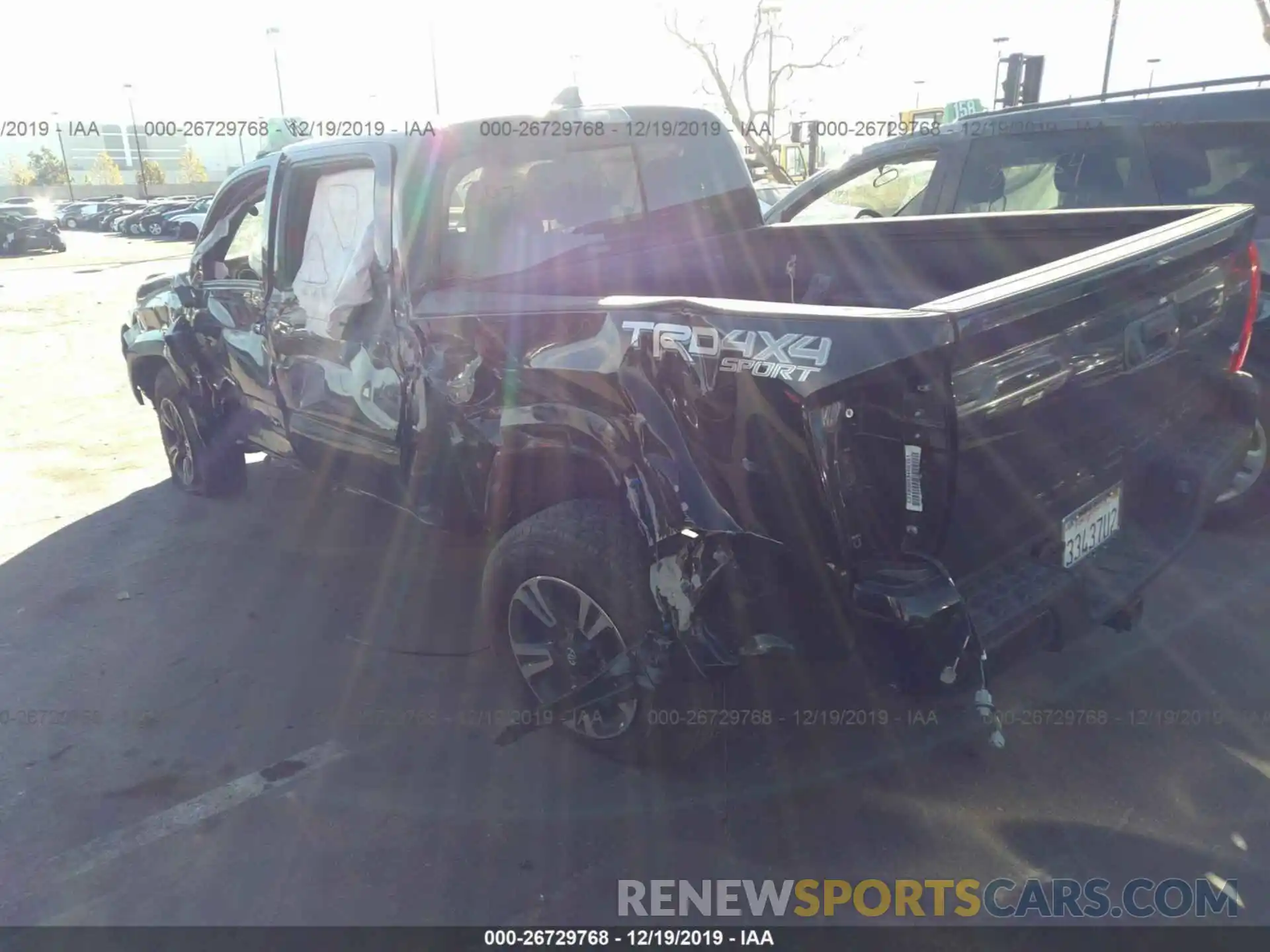 3 Photograph of a damaged car 3TMCZ5AN7KM202540 TOYOTA TACOMA 2019