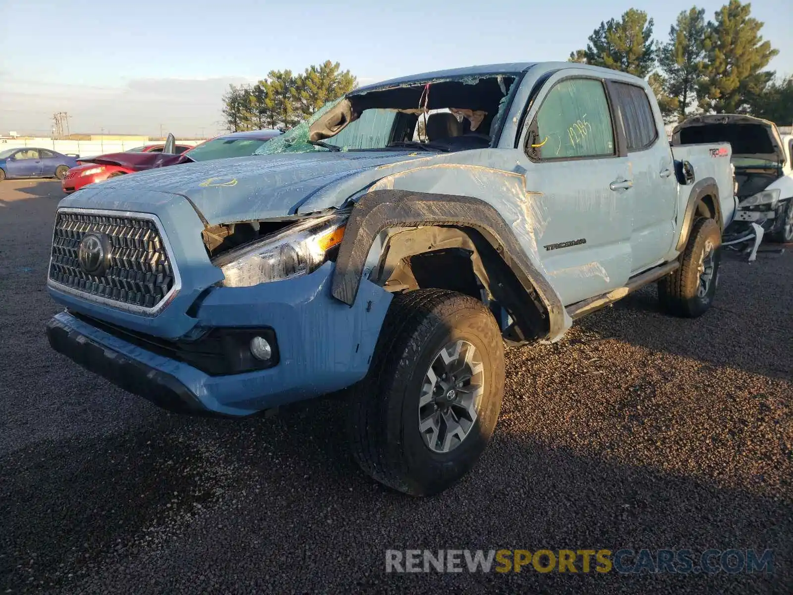 2 Photograph of a damaged car 3TMCZ5AN7KM203459 TOYOTA TACOMA 2019