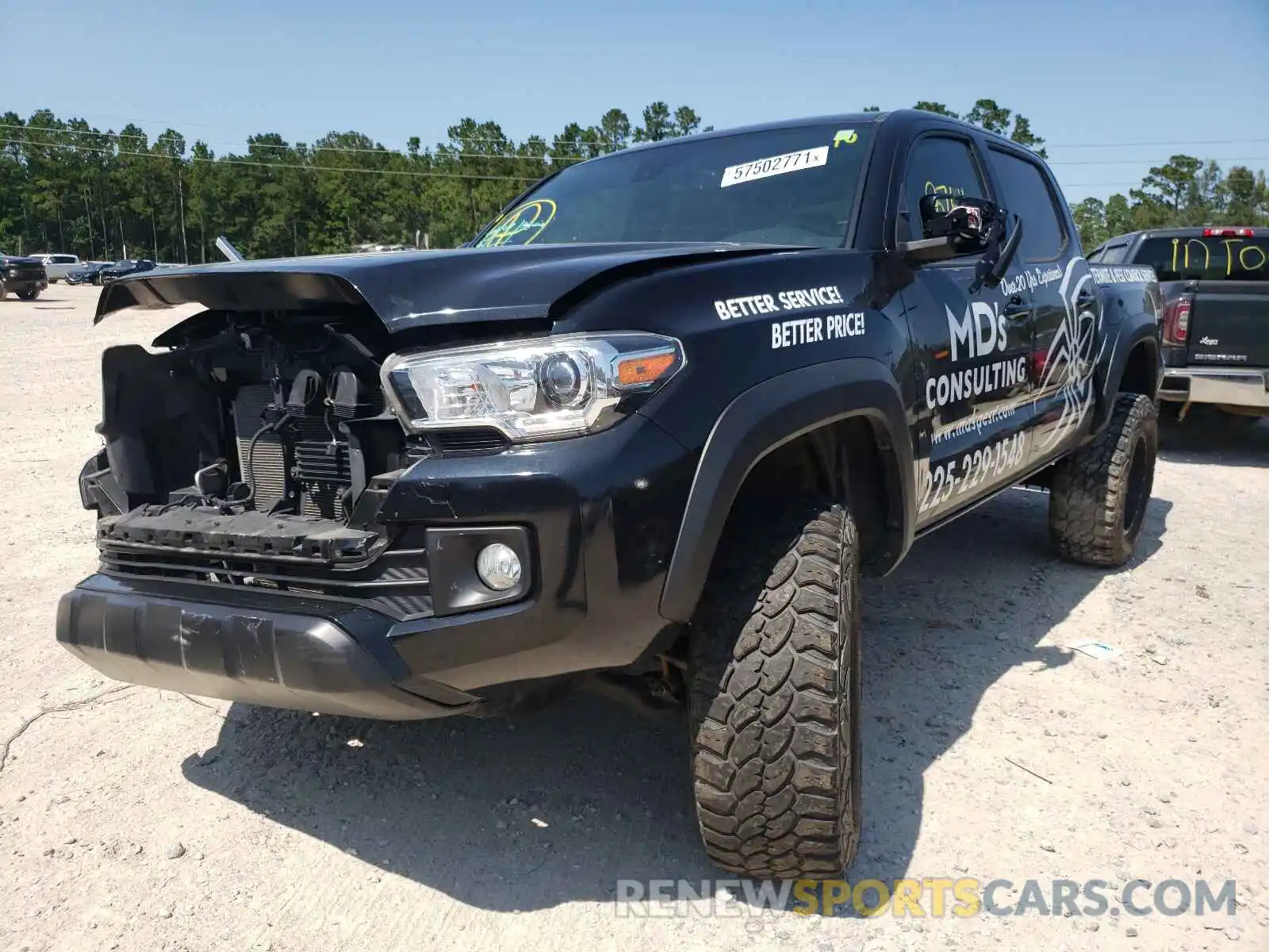 2 Photograph of a damaged car 3TMCZ5AN7KM204501 TOYOTA TACOMA 2019