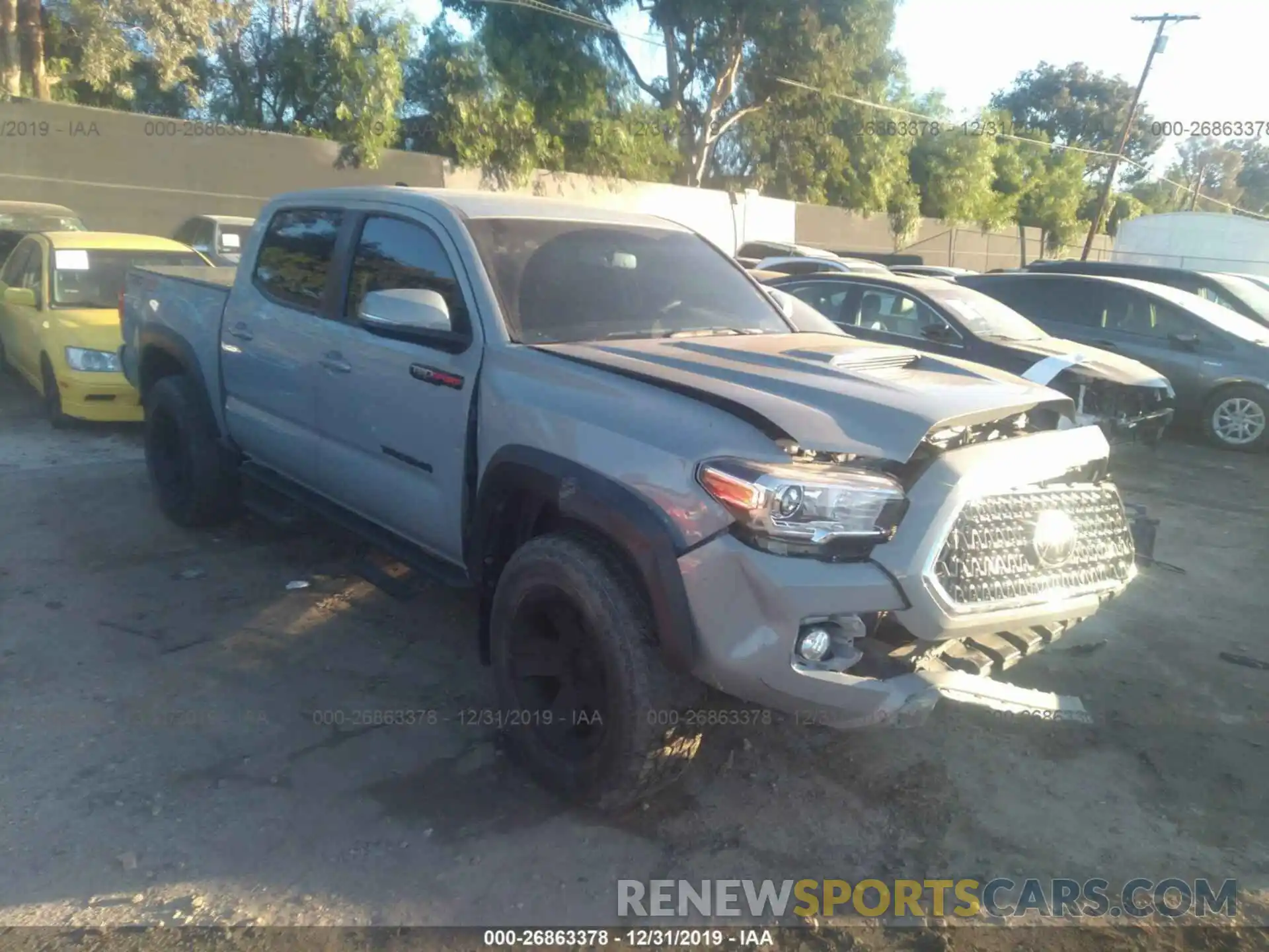 1 Photograph of a damaged car 3TMCZ5AN7KM206197 TOYOTA TACOMA 2019