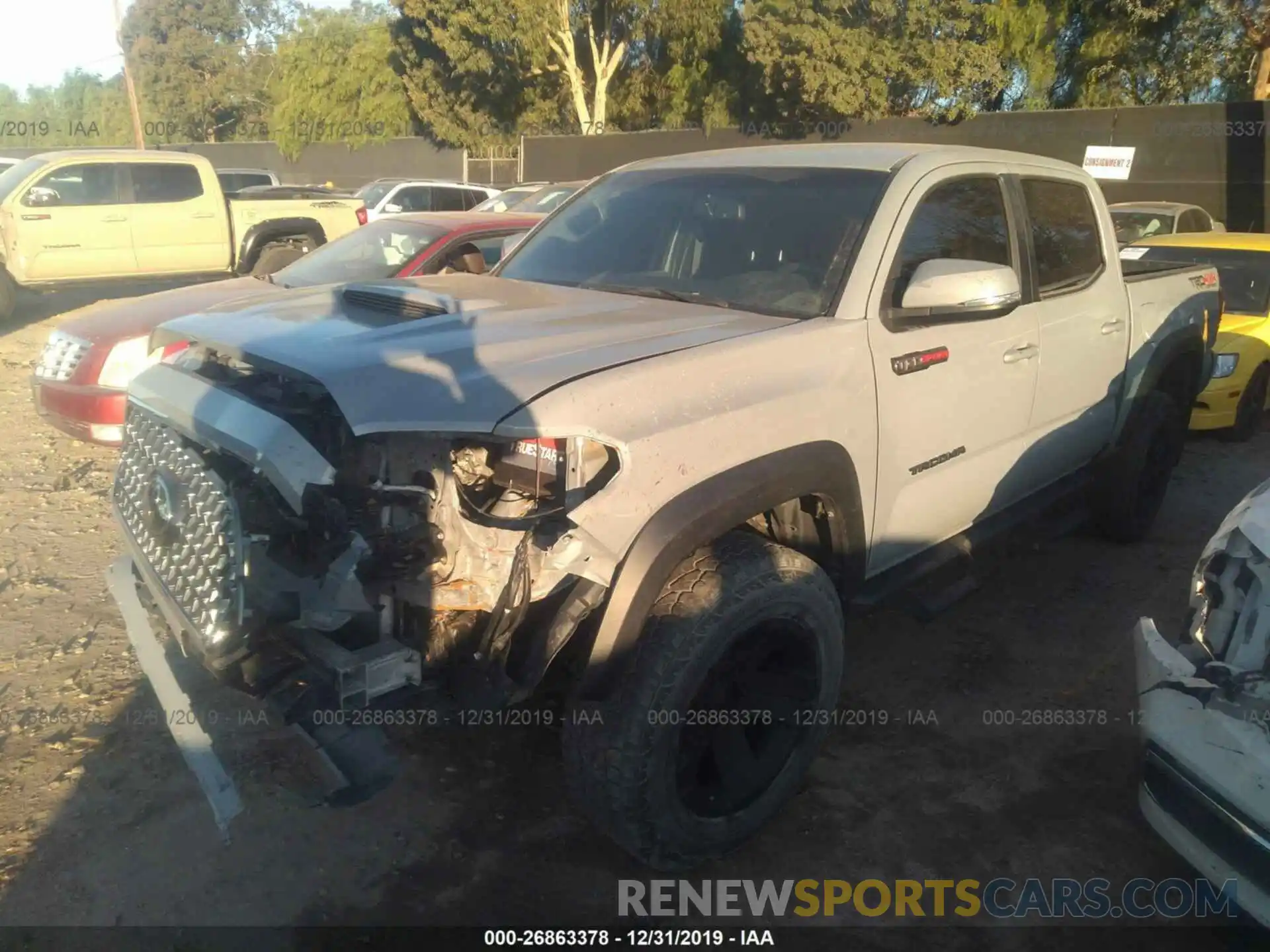 2 Photograph of a damaged car 3TMCZ5AN7KM206197 TOYOTA TACOMA 2019