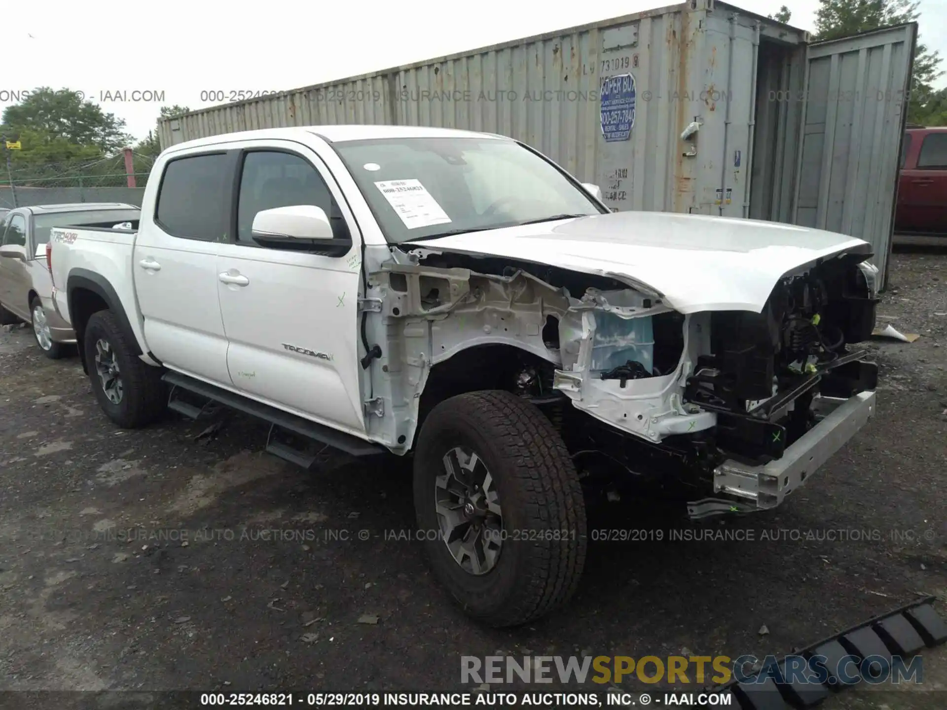 1 Photograph of a damaged car 3TMCZ5AN7KM219225 TOYOTA TACOMA 2019