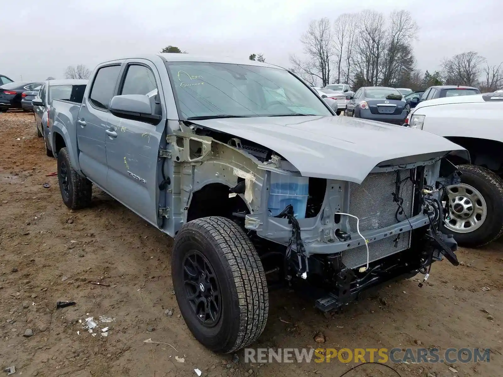 1 Photograph of a damaged car 3TMCZ5AN7KM222240 TOYOTA TACOMA 2019