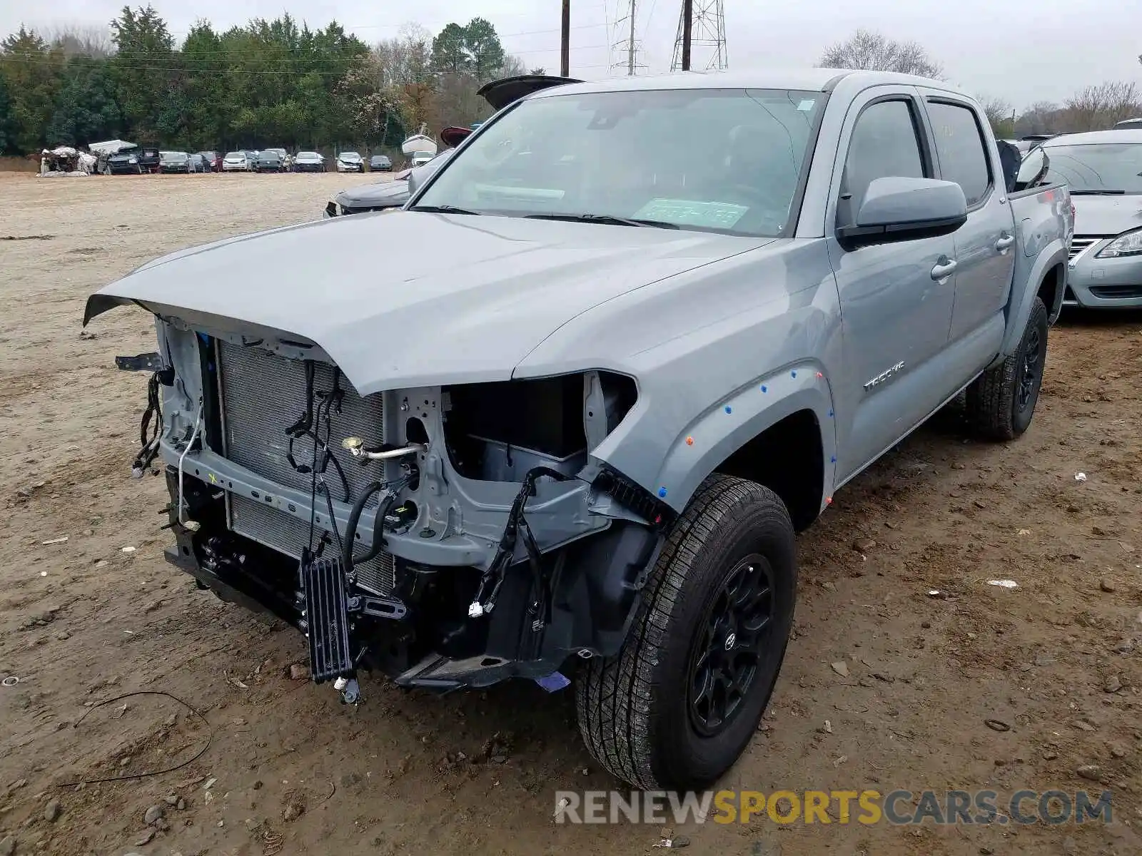 2 Photograph of a damaged car 3TMCZ5AN7KM222240 TOYOTA TACOMA 2019