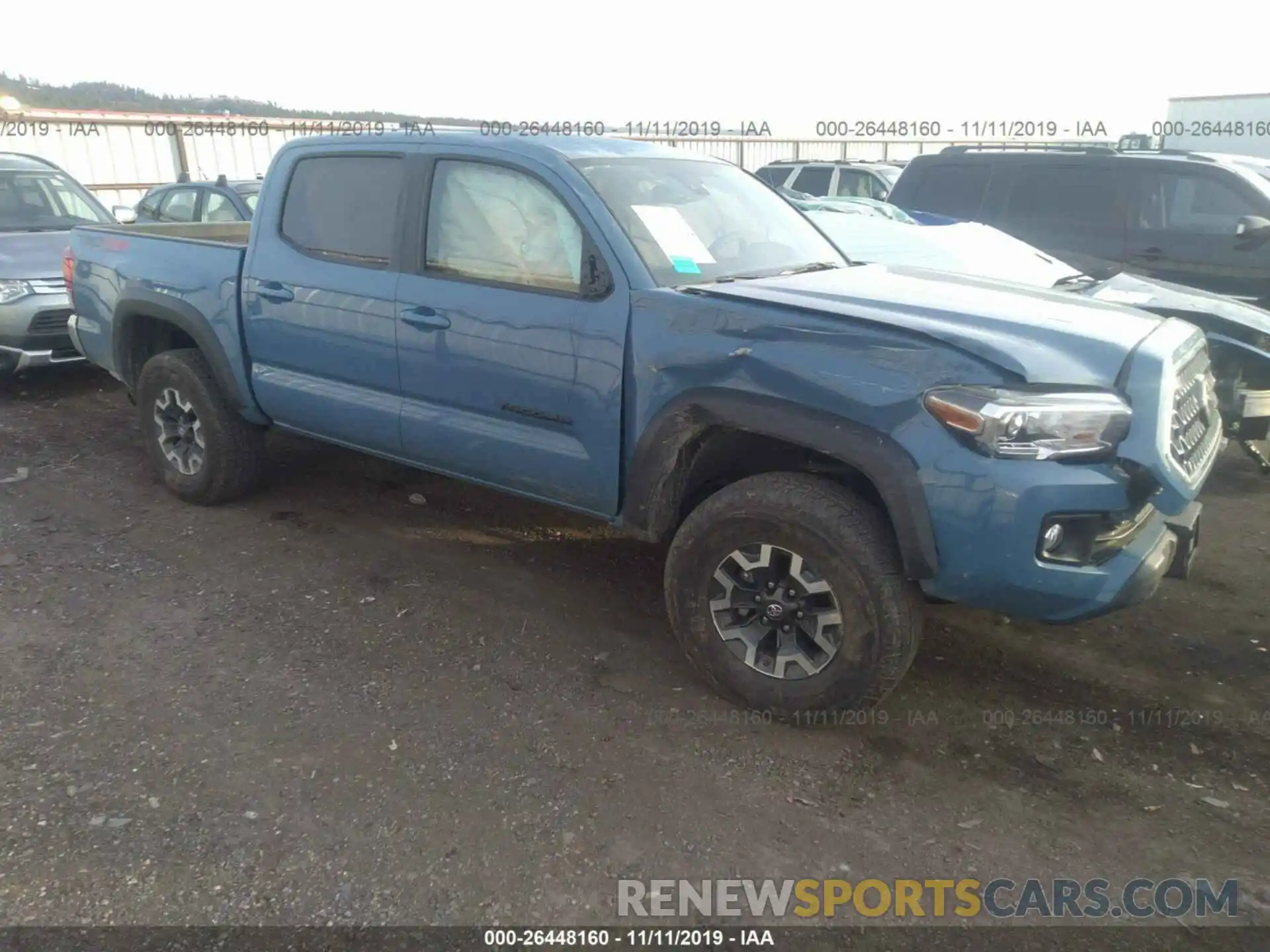 1 Photograph of a damaged car 3TMCZ5AN7KM224957 TOYOTA TACOMA 2019